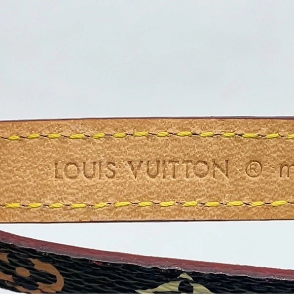 Authentic  LV Monogram Multi color Noir Dragonne Telephone Strap - Picture 10 of 13